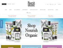 Tablet Screenshot of nourishorganic.com